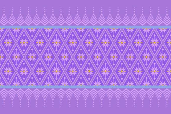Download Geometric Flowers Ethnic Asian Pattern - Ethnic Collection