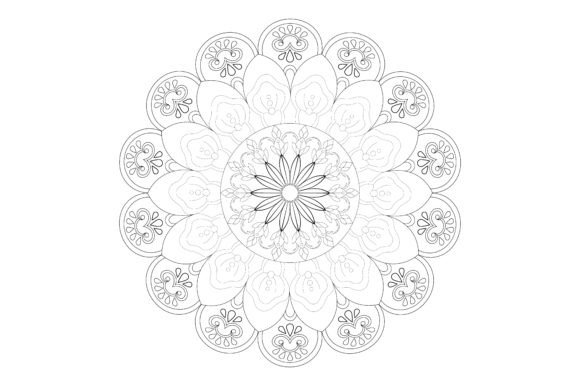 Download Vector Mandala Coloring Pages &amp; Books - Premium Bundle